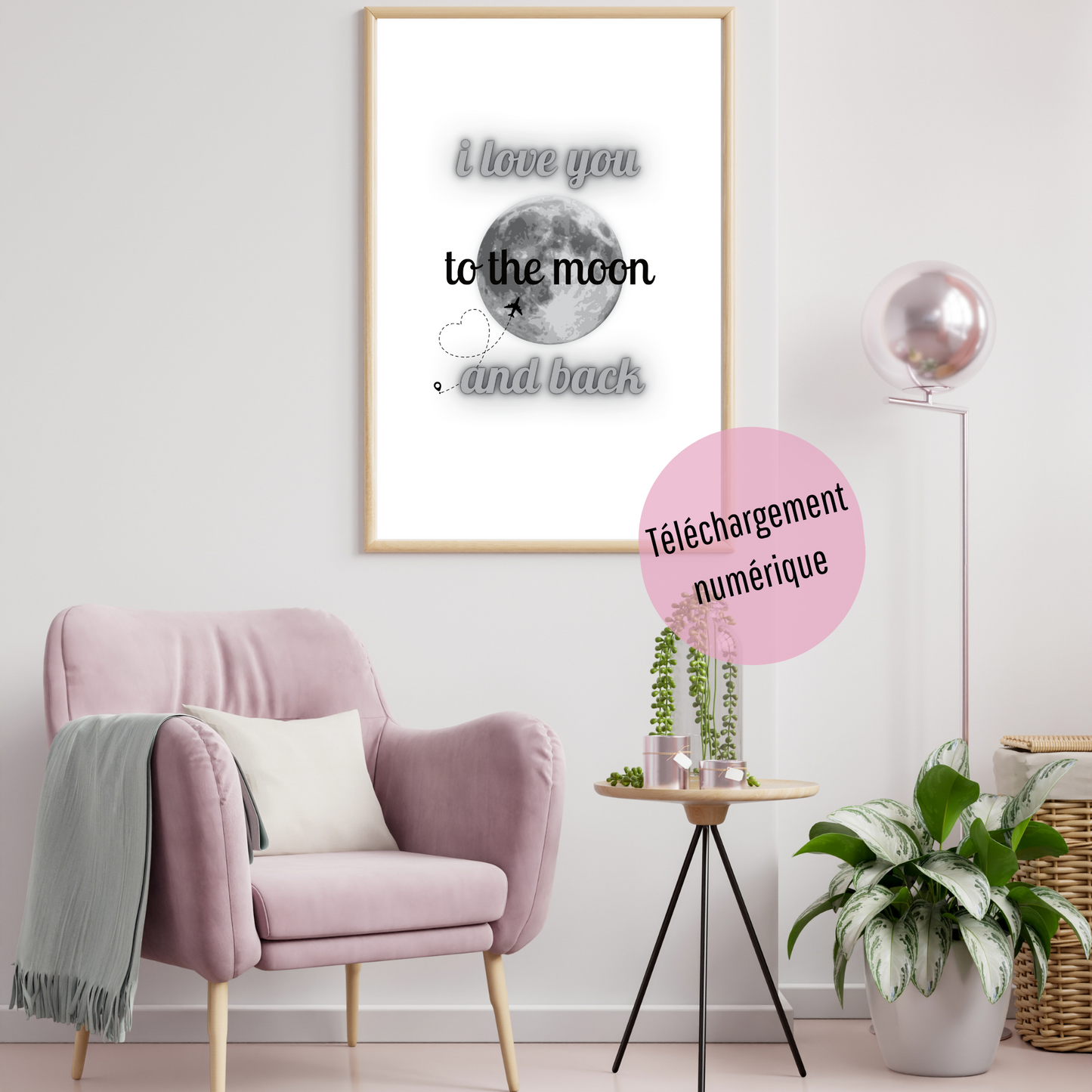 Affiche - Love you to the moon