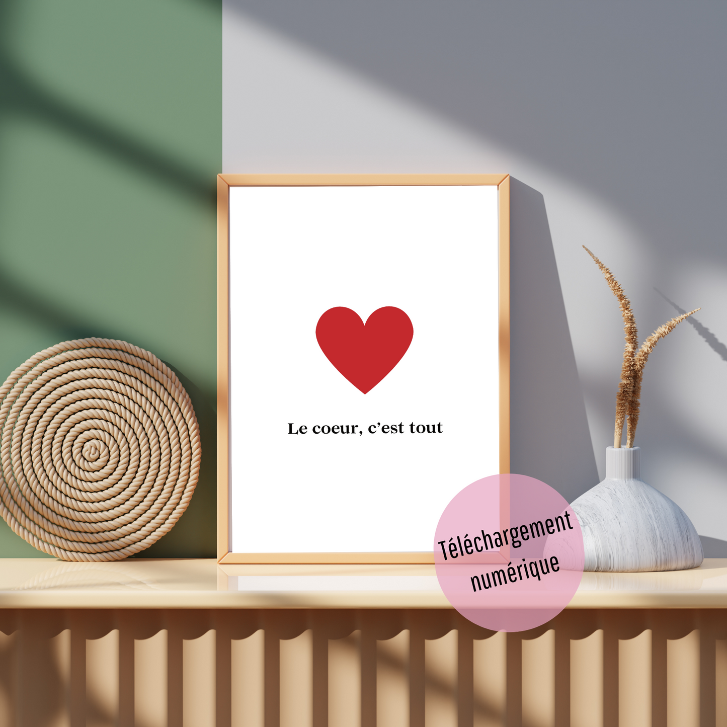 Affiche - Le coeur, c'est tout