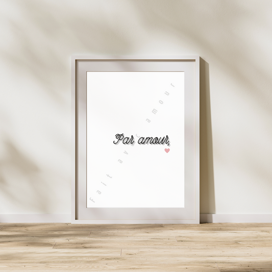 Affiche - Par amour