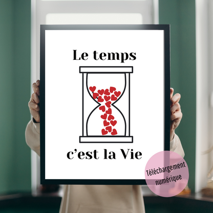 Affiche - Le temps c'est la vie