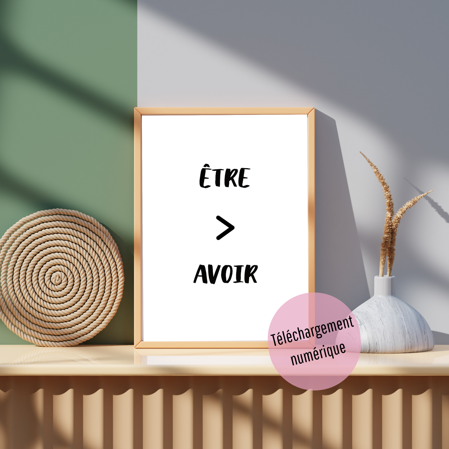 Affiche - Être > Avoir