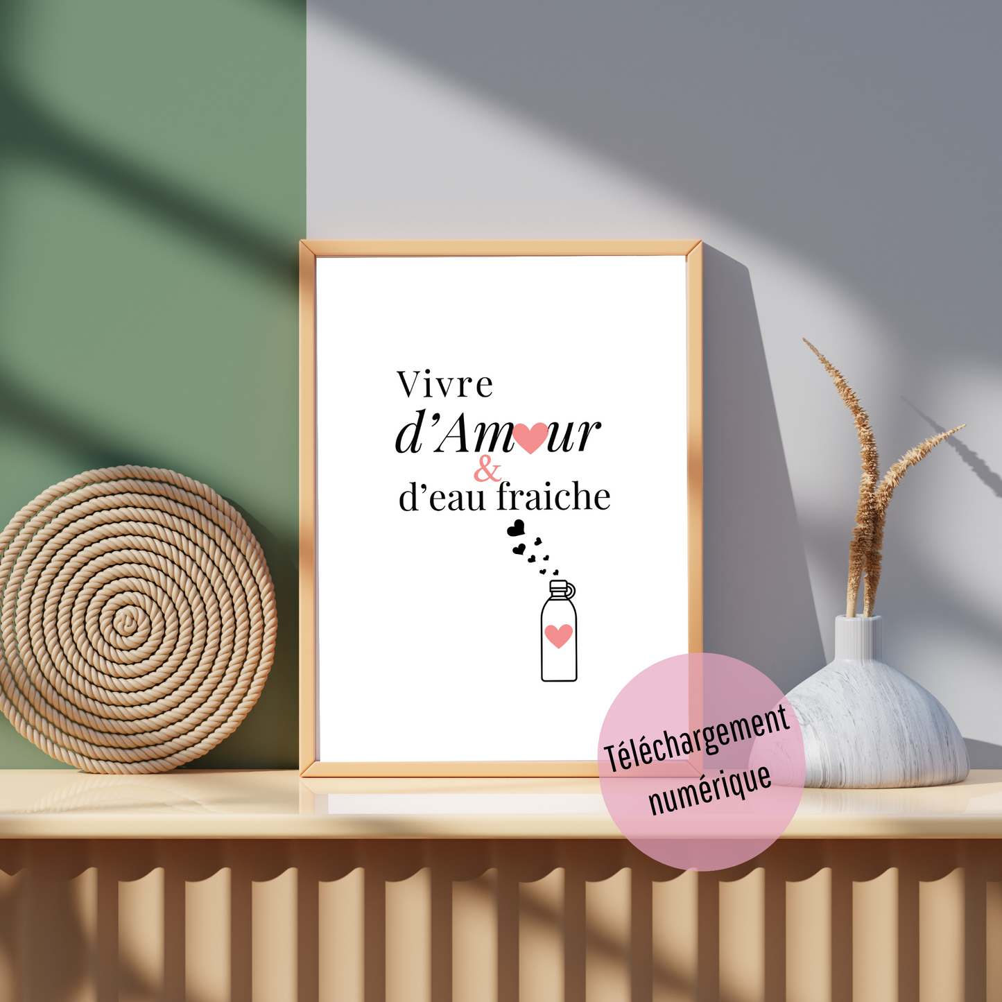 Affiche - Amour & eau fraîche