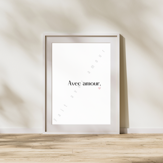 Affiche - Avec amour