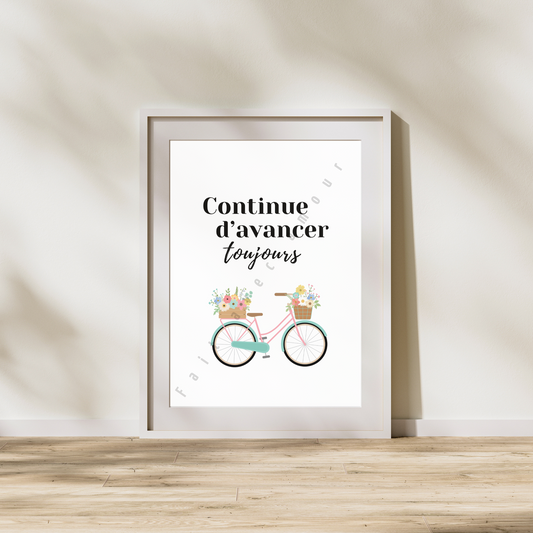 Affiche - Continue d'avancer
