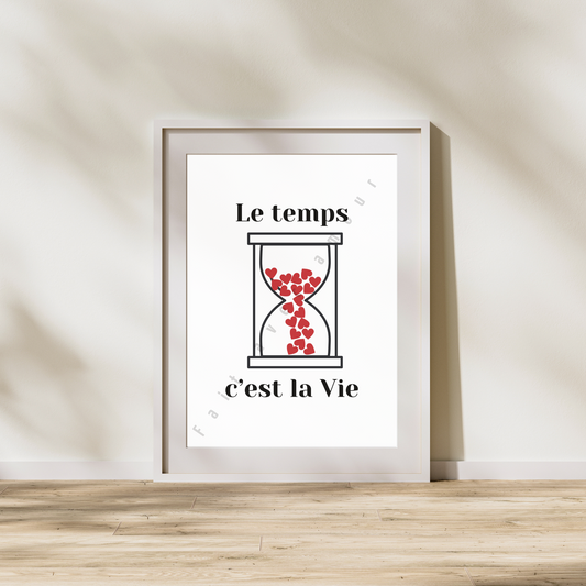 Affiche - Le temps c'est la vie