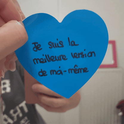 6 notes électrostatiques réutilisables à l'infini, Happy Think-it™
