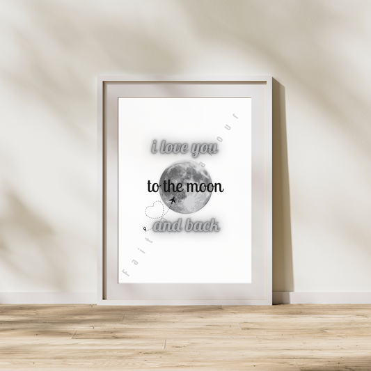 Affiche - Love you to the moon